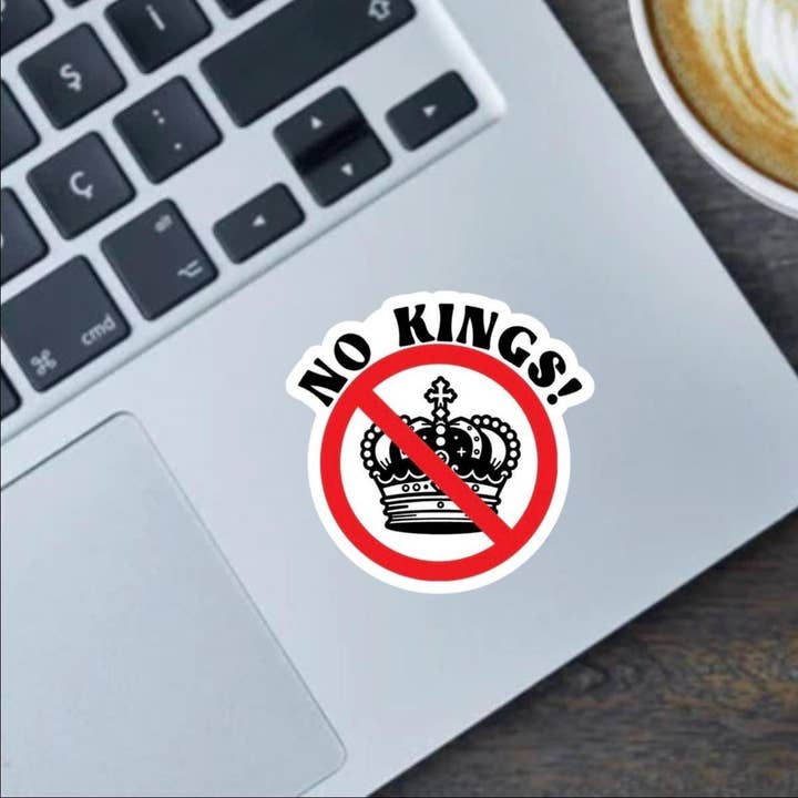 Keine Könige Antifaschismus 2,5" Vinyl-Aufkleber für den Großhandel von Fable and Flame Co.