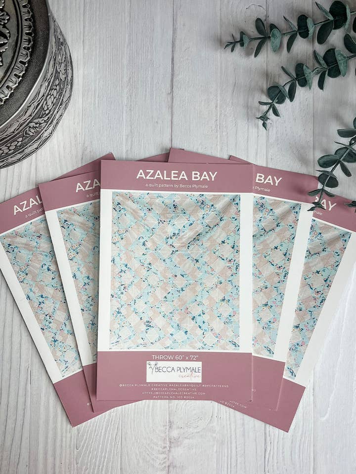 Wholesale Azalea Bay Quilt Pattern - Printed Pack of 5 for wholesale by Becca Plymale Creative