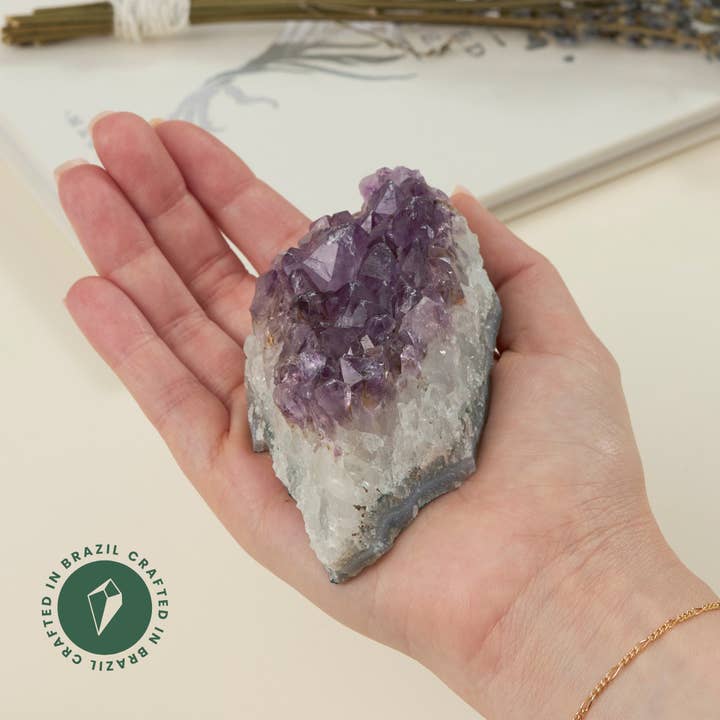 GeoCentral - Wholesale Spiritual Stone/Crystal - Amethyst Crystal Clusters (3" - 4")