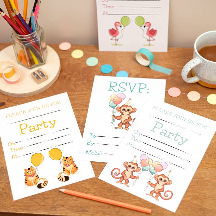 Sjstationery - Wholesale Invitations - Party Hedgehogs Children’s Birthday Party Invitation2