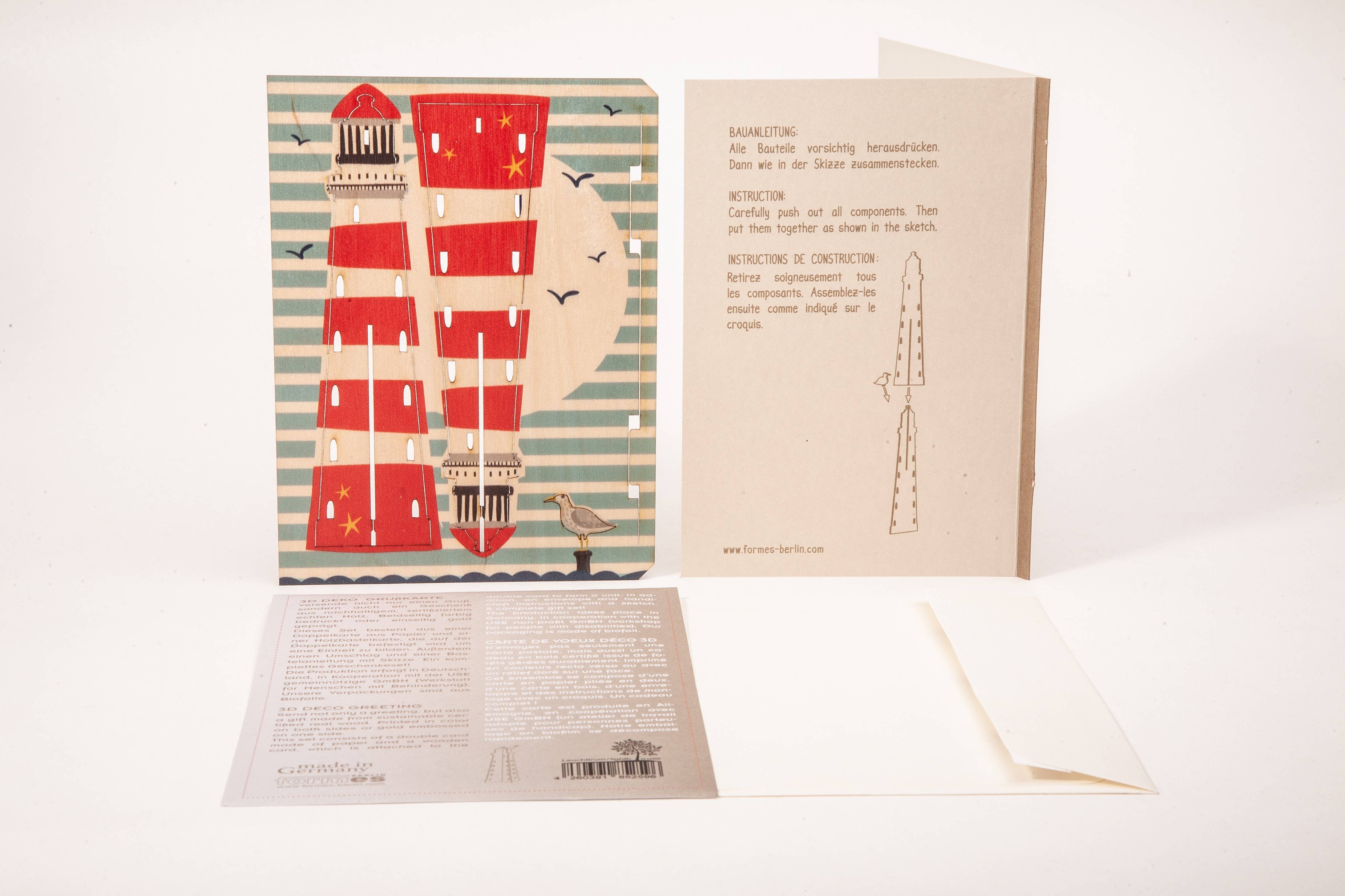 Formes Berlin GbR - Wholesale Christmas Decoration - Leuchttrum 3D deco greeting card3