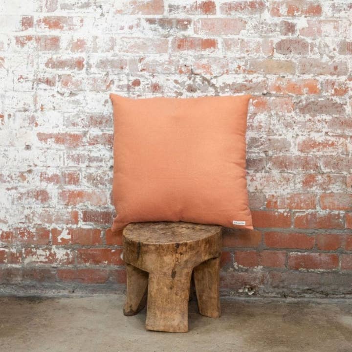 European Pillowcase in Linen | Burnt Clay for wholesale by JADE AND MAY