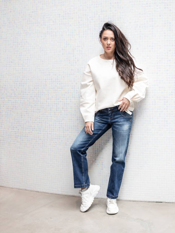 Jeans - Merle Bea Straight - Blu Reno per la vendita all'ingrosso da parte di Glücksstern