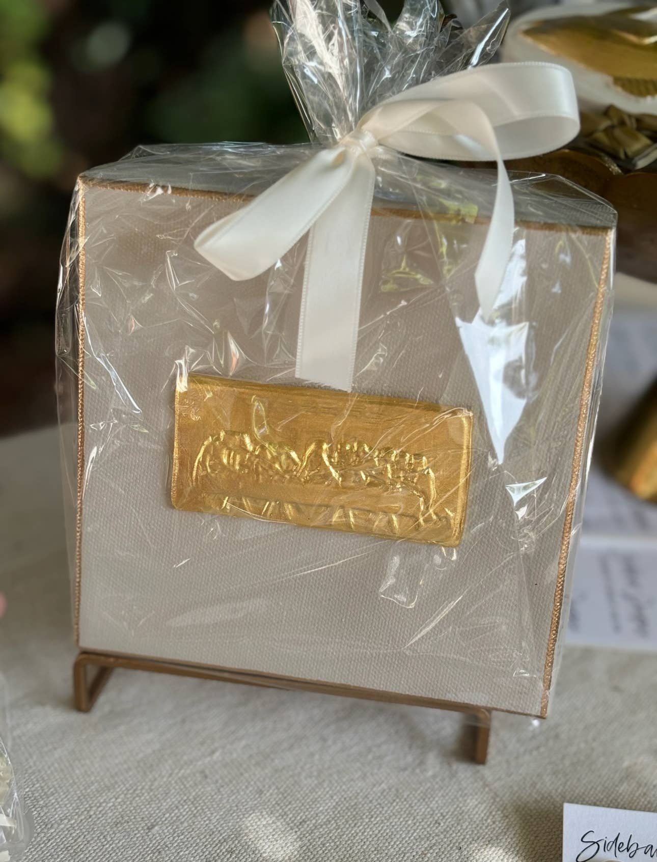 Sidebar Designs - Wholesale Decorative Tabletop Object - 6x6 Canvas - Last Supper Intaglio1