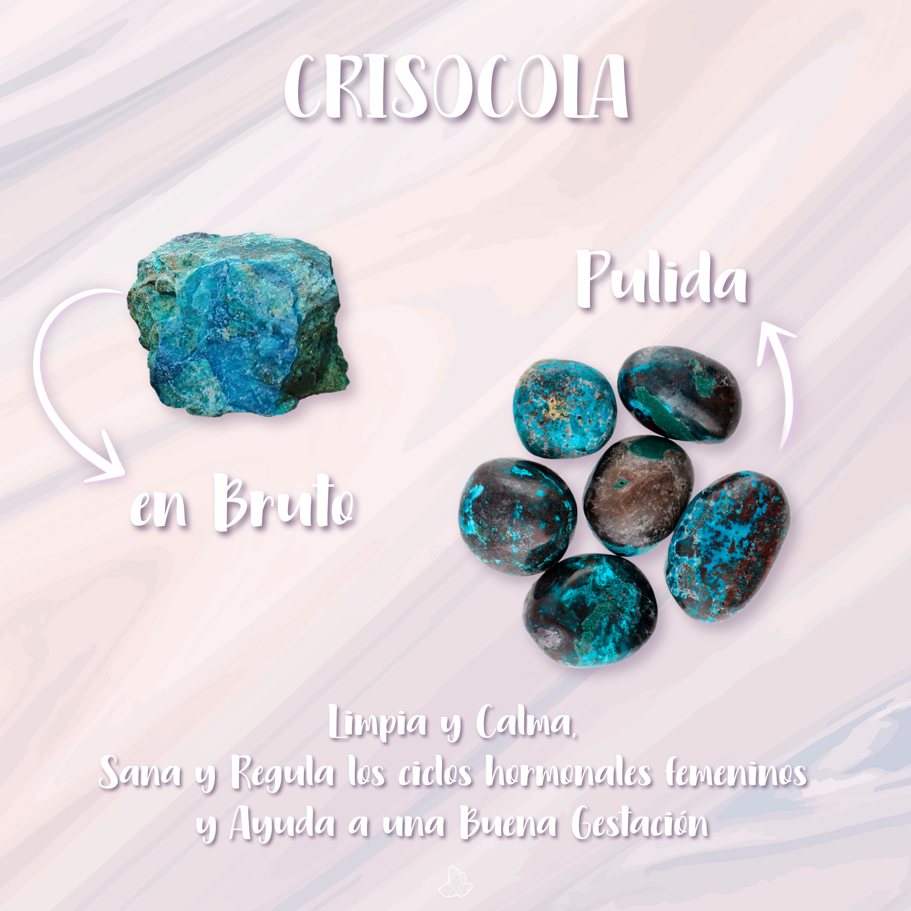 Vives de la Cortada S.L - Venta al por mayor Piedras/cristales espirituales - Frasco de cristal con chips de Crisocola3