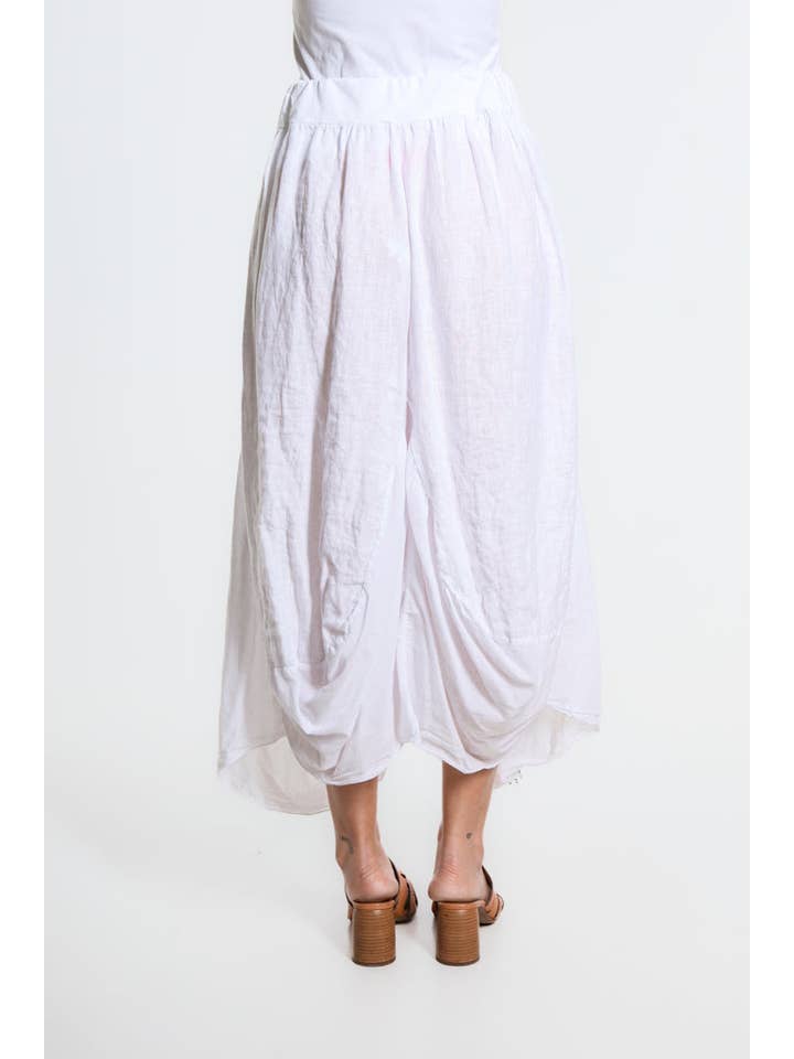 TINA Stephens Italy/Tees By Tina - Wholesale Skirt - Women's - Brenna Cotton/Linen Bunched Pocket Skirt (SL102W)15