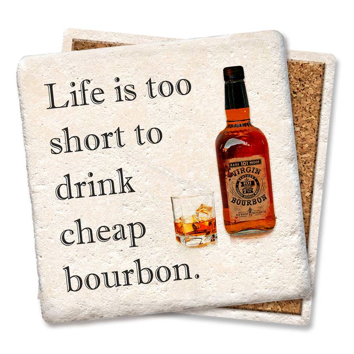 Tipsy Coasters & Gifts - Venta al por mayor Posavasos - Posavasos para bebidas Life Is Too Short, posavasos baratos con