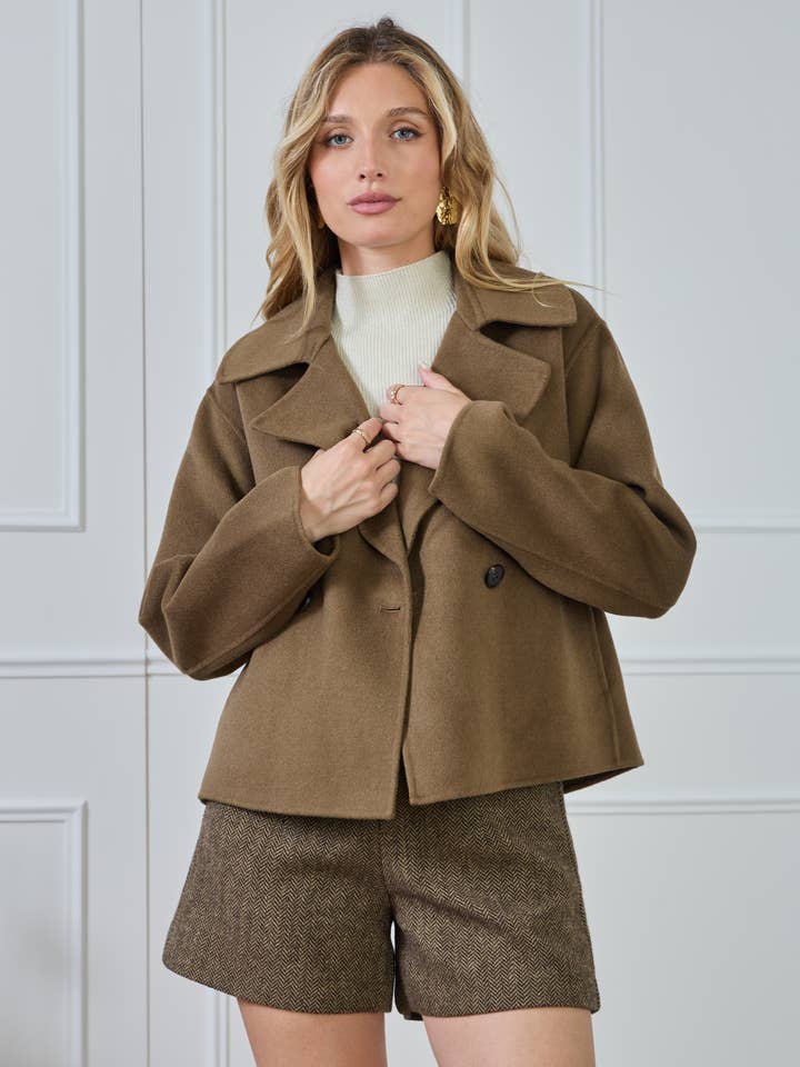 LULUMARY - Wholesale Coat - Women's - Peacoat V32616
