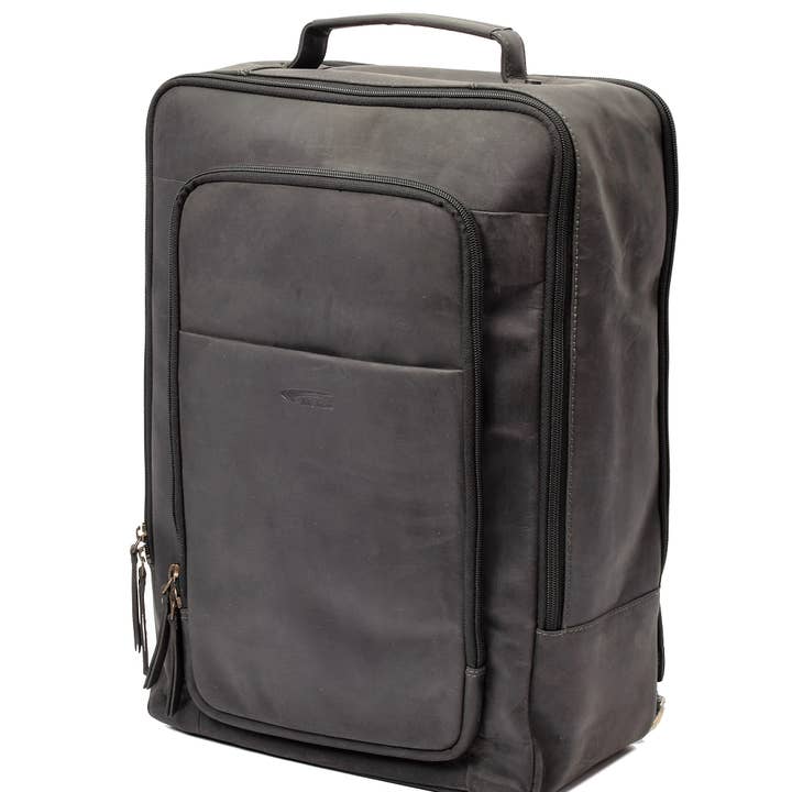 Menzo MB80 - Rucksack Büffelleder/schwarz für 15,6 Zoll Laptop für den Großhandel von Menzo