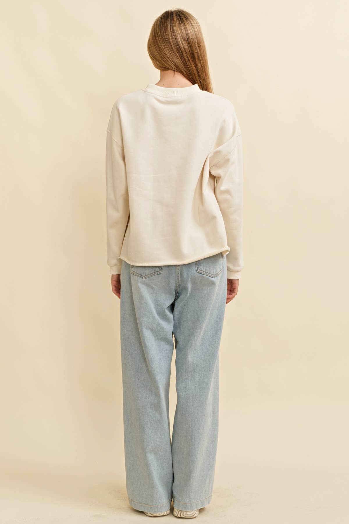 Cream CT15228J-1 - "KENTUCKY" PULLOVER SWEATER for wholesale on Faire8