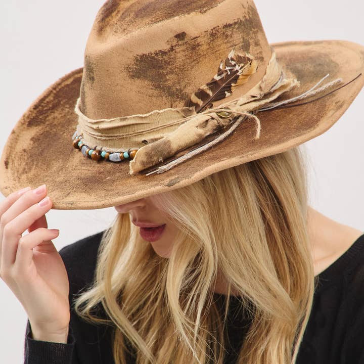 Greater Goods Imports & Wholesale - Wholesale Cowboy Hat – Women’s - HT0089 MH0243 COWBOY HAT1