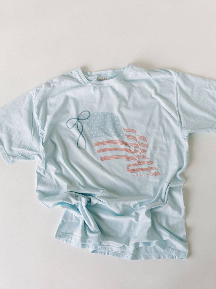 Whitney | Chaudoin Creations - Wholesale Screen Printed T-Shirt - Women's - Land that I love / 4th of July Collection Graphic Tee0