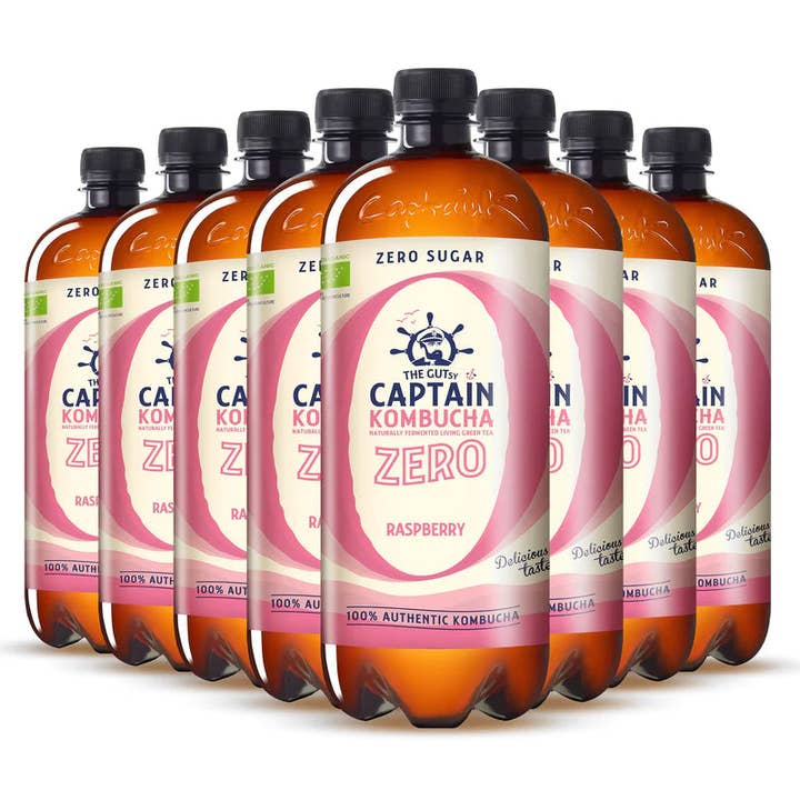 Geocakes - Wholesale Kombucha - Kombucha Zero Organic Raspberry - 1 lt