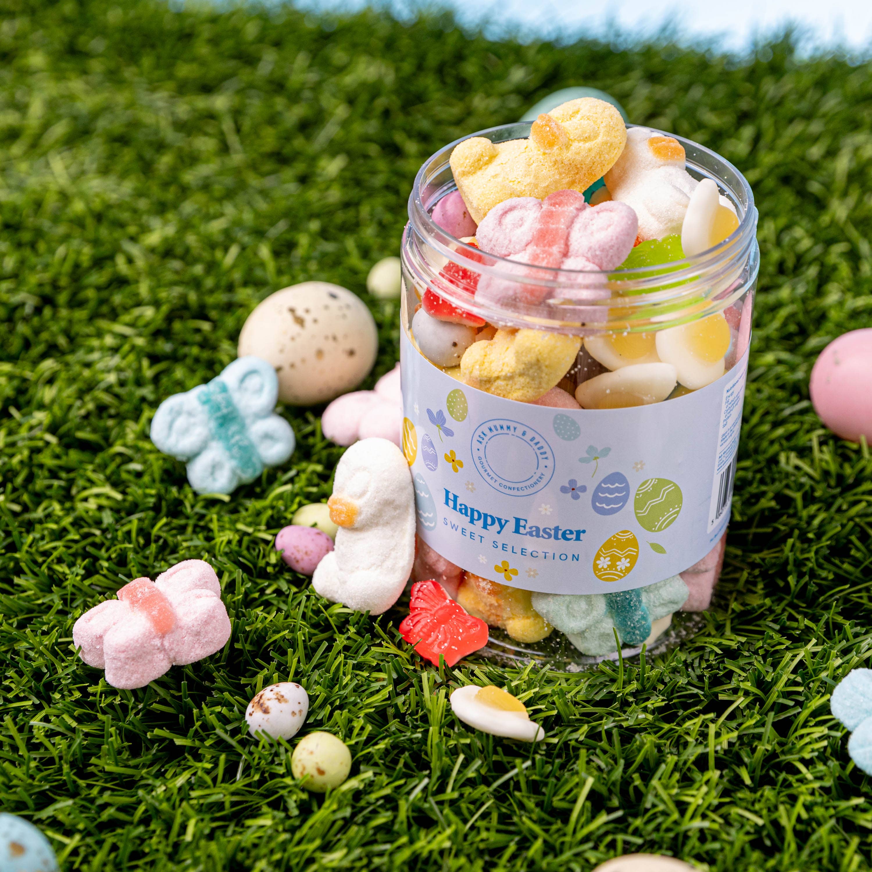Ask Mummy & Daddy – wholesale Gummy – Happy Easter Sweet Selection Tub2