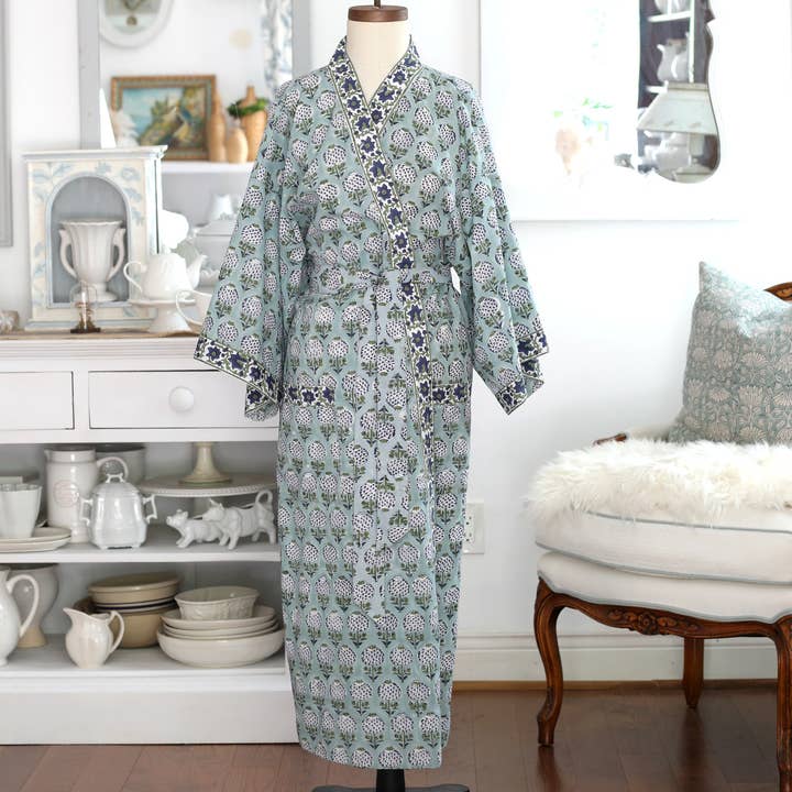 Kimono Bata Granada con Sobre, 48" para venta al por mayor de PACIFIC & ROSE TEXTILES