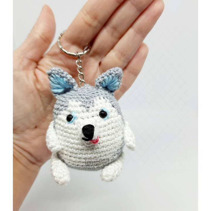 TOMOPOD LLC - Wholesale Car Decorative Charm - Unisex - Crochet Husky Car Mirror Hanging Accessories, Dog Lover Gift8