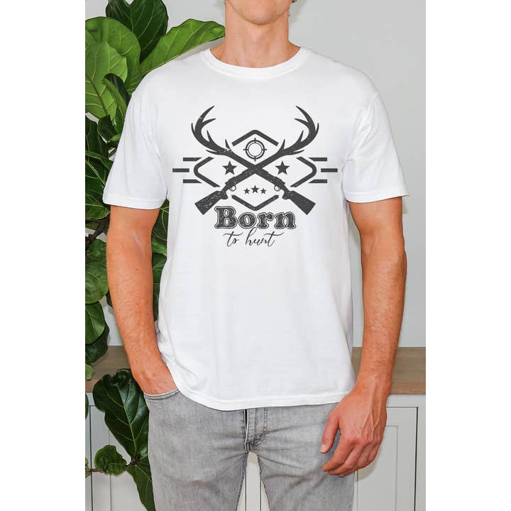 Born To Hunt Graphic Tee for wholesale by Bella Me