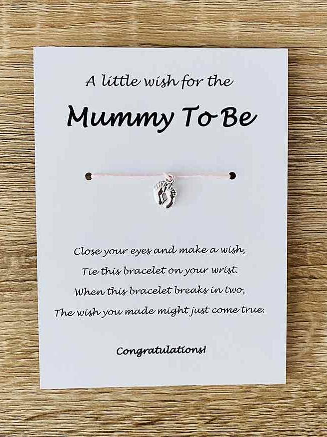 Bracelet - 'Mummy To Be' Pink for wholesale by The Funky Deer