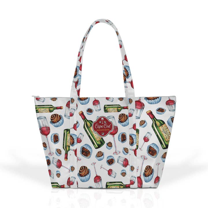 Saco de fuga de couro vegano personalizável: Chocolate e vinho por atacado de Matrix