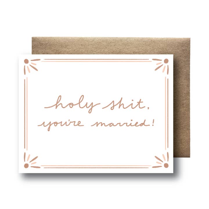 You're Married for wholesale by Maija Rebecca Hand Drawn