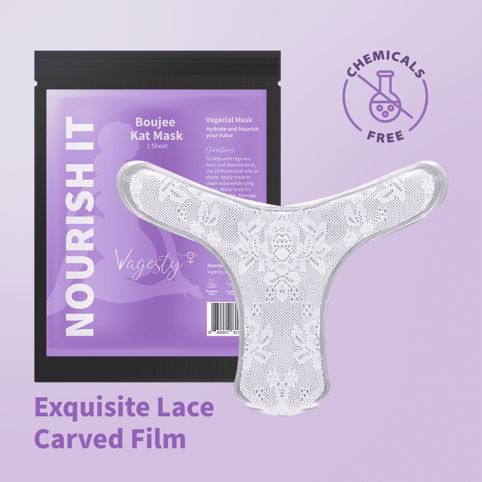 Vagesty - Wholesale Skincare Face Mask - Boujee Kat Vulva Nourishing Mask5