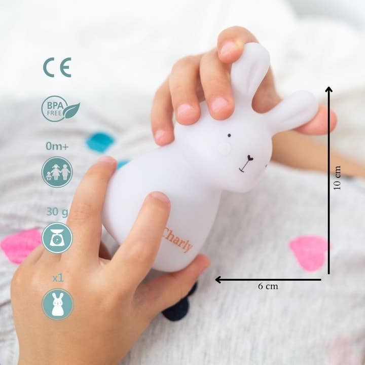 Olala Boutique - Wholesale Night Light - Kids & Baby - Charly Rabbit LED Night Light - Induction Charging5