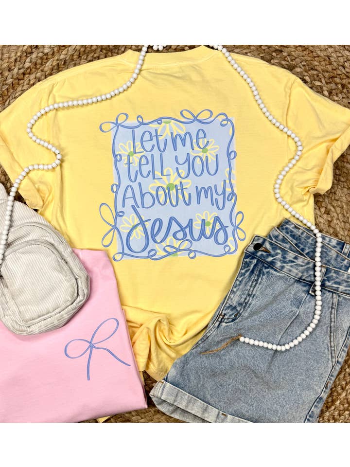 Knox + Nell - Wholesale Screen Printed T-Shirt - Women's - About my Jesus Graphic Tees
