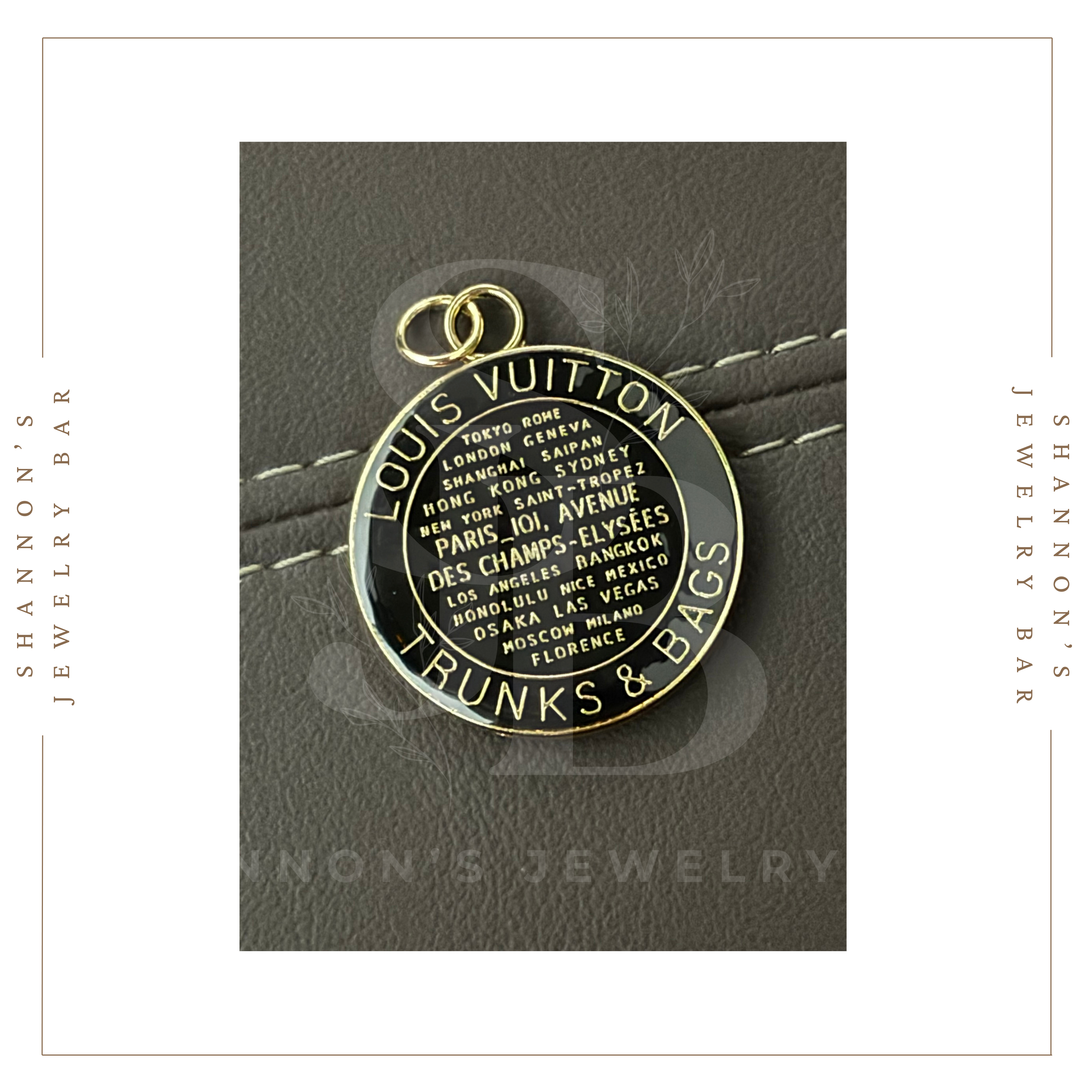 Shannon's Jewelry Bar - Wholesale Individual Charm/Pendant - Louis Vuitton Charm Zipper Pull LV Enamel Trunks & Bags Tag2