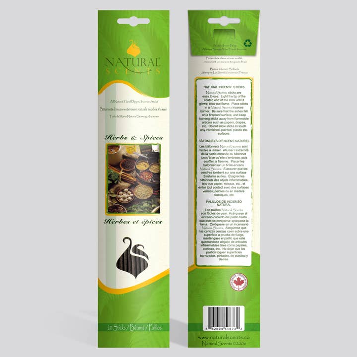 Natural Scents Herbs & Spices Incense Sticks for wholesale by NATURAL SCENTS