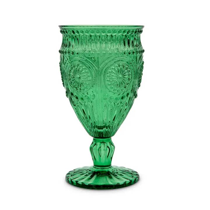 Weddingstar Inc. - Wholesale Wine Glass - Vintage Style Pressed Glass Wine Goblet
