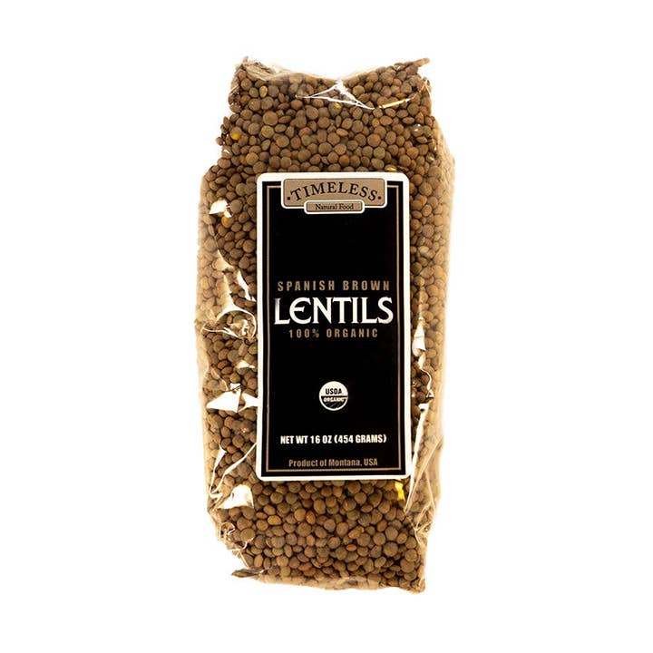 Organic Spanish Brown Lentils for wholesale by Timeless