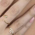 Modern Opus - Wholesale Multi-Stone Ring - Cz Snake ring2