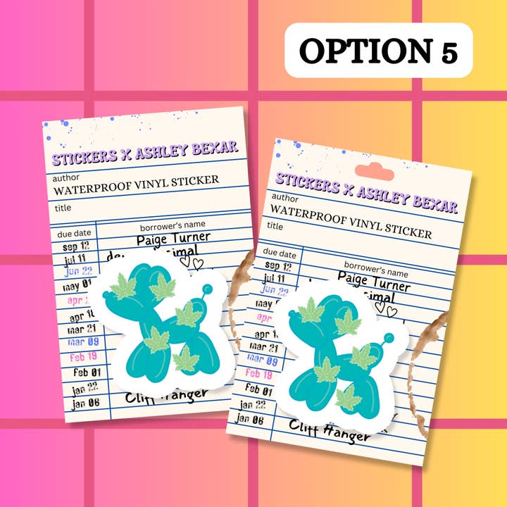 Stickers+ X Ashley Bexar - Wholesale Sticker - 420 Mary Jane Leaf Balloon Dog Waterproof Vinyl Sticker5