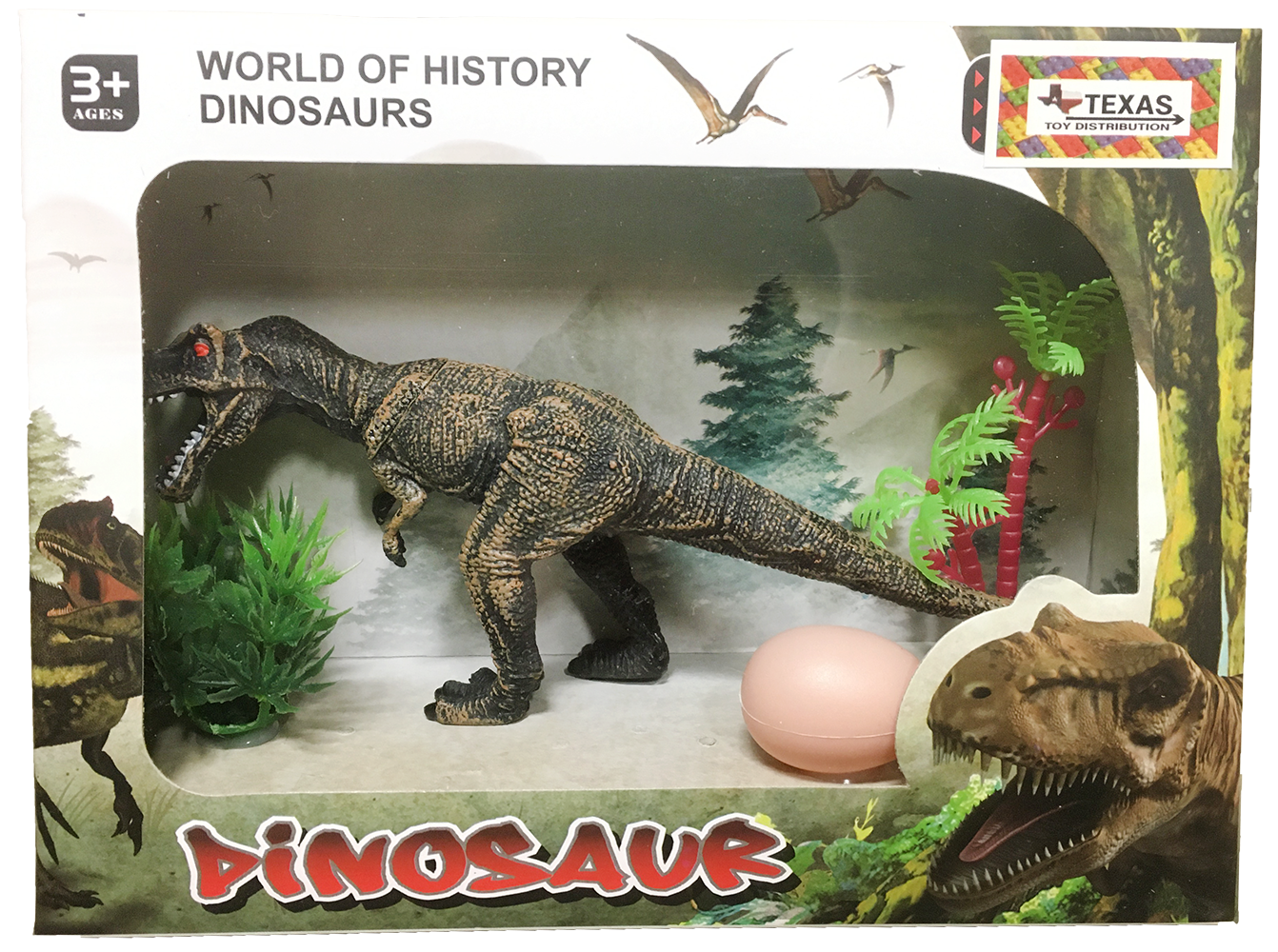 Texas Toy Distribution - Wholesale Toy Set - Kids - Dinosaur Plastic Models in Window Box3