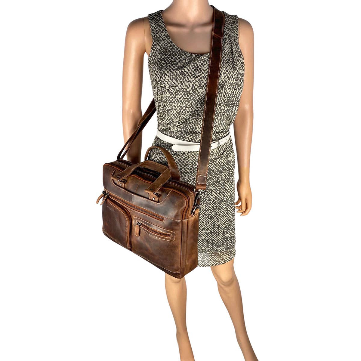 Arrigo – Großhandel Laptoptasche – Unisex – Arrigo Buffalo-Leder Aktentasche für Laptop 15,6 Zoll – 3 Farben8