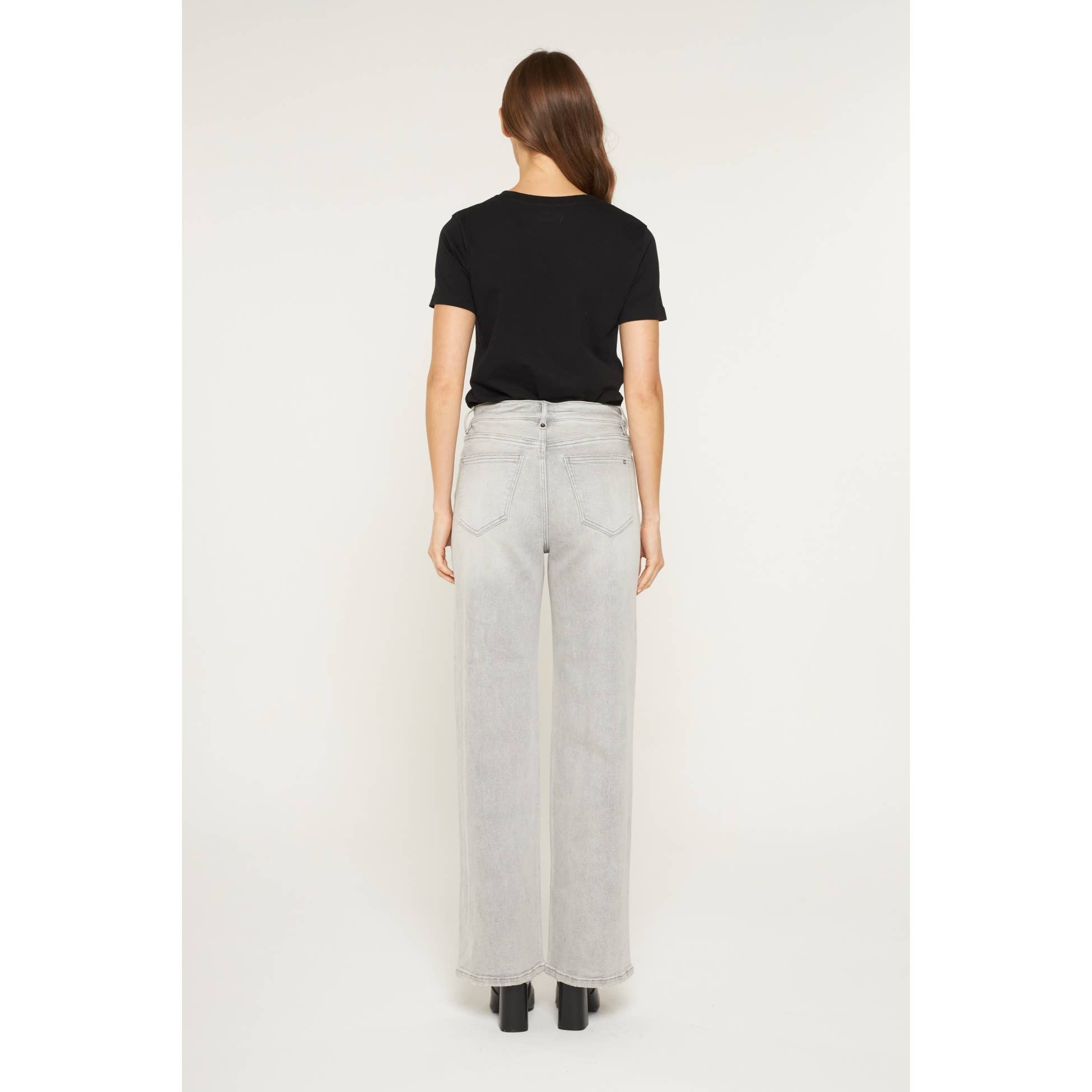 GREY CLOUD SUPER HIGH RISE WIDE LEG for wholesale on Faire7