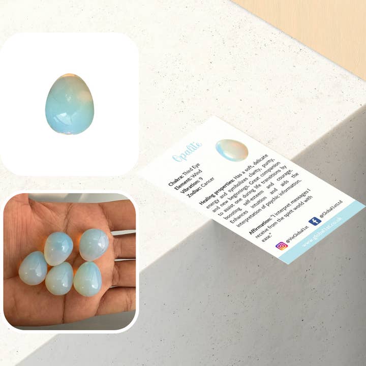 VIE - Wholesale Spiritual stone/crystal - Crystal Egg, 2x1.5cm - part of our Easter collection23