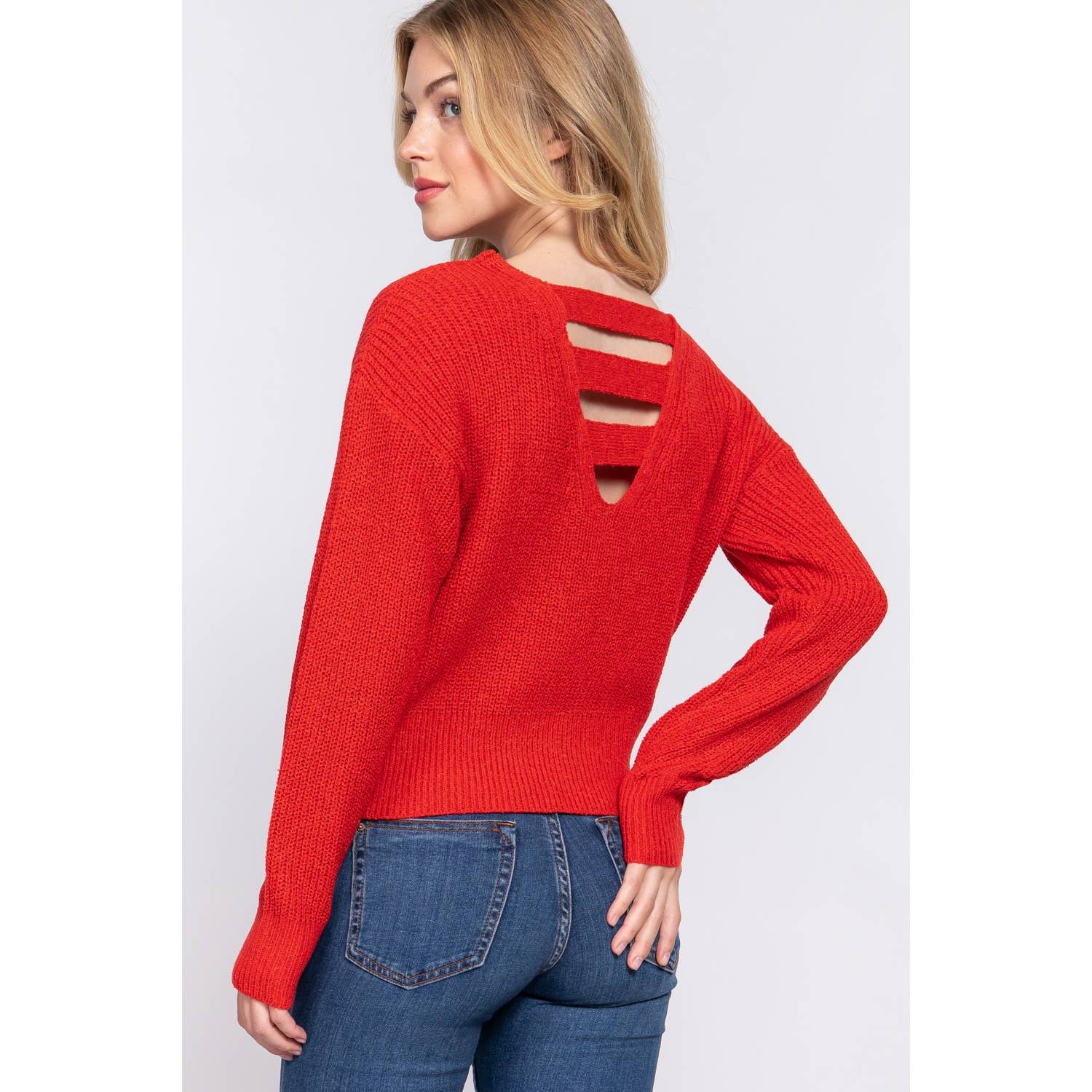 Apolline – Engroshandel Pullover - Dame – DOLMAN SLV STRAPPY TRØJE MED ÅBEN RYG3