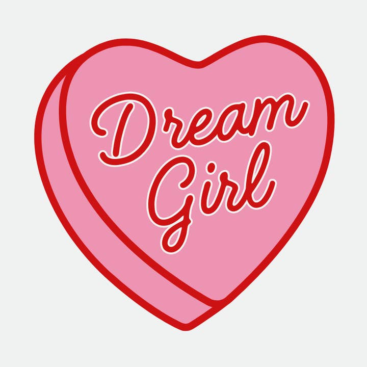 Drømmepige hjerteklistermærke for engroshandel hos One Oliver