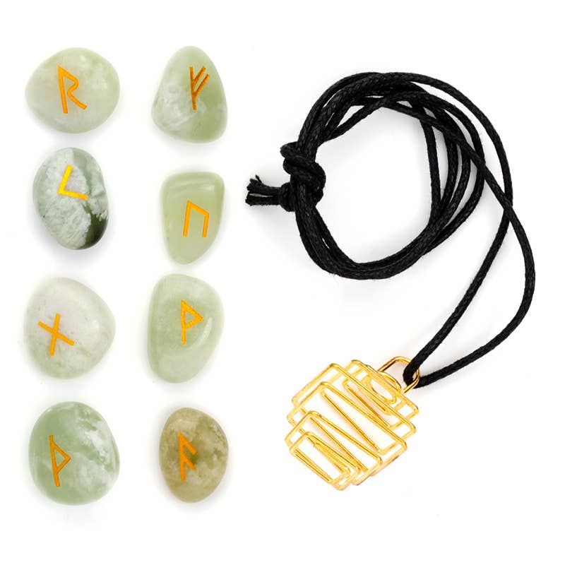 Puckator Ltd - Wholesale Spiritual Stone/Crystal - Make Your Own Rune Stone Gemstone Necklace Kit2