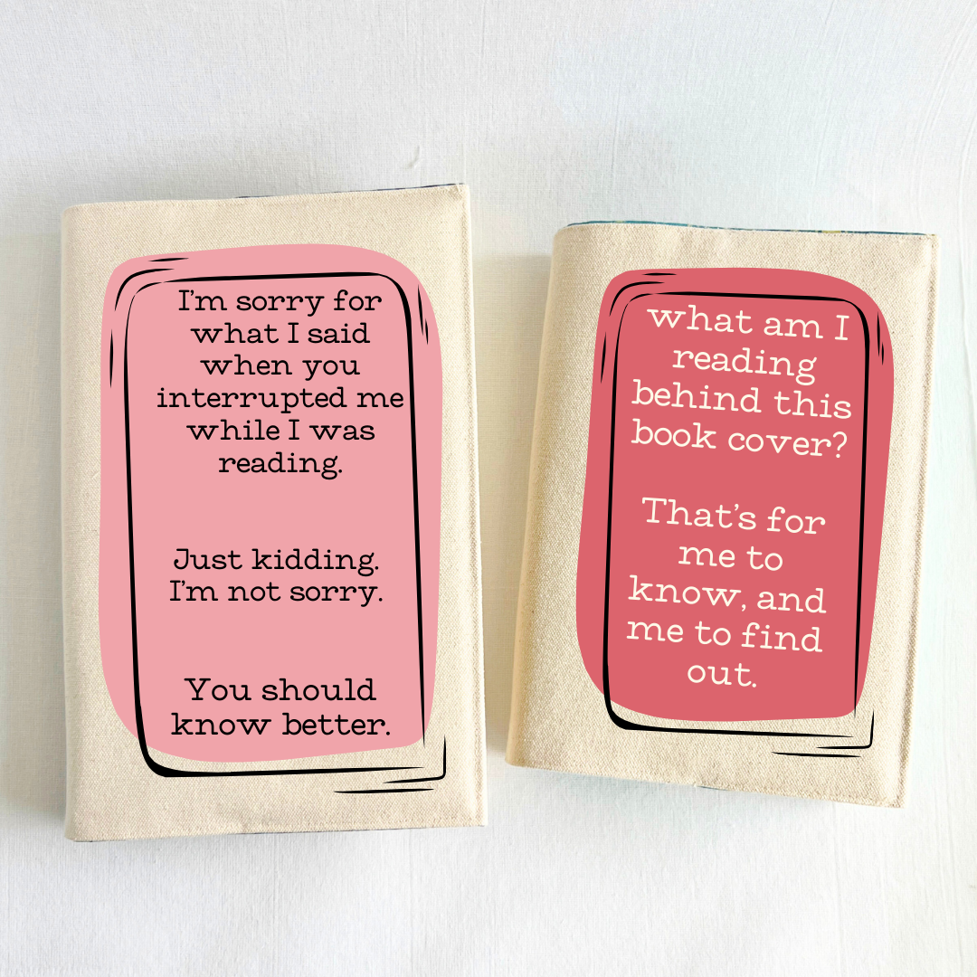 Pretty Clever Words - Wholesale Book Cover - Book Cover Fabric - Don't interrupt me while I'm reading6