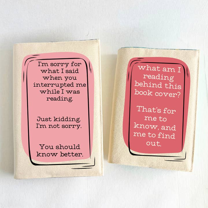 Pretty Clever Words - Wholesale Book Cover - Book Cover Fabric - Don't interrupt me while I'm reading6