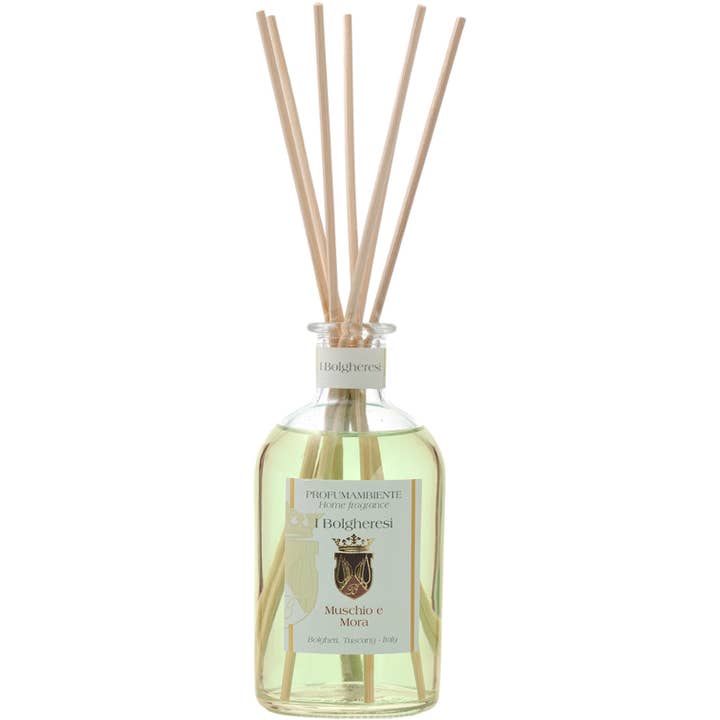 Diffuseur à roseaux Bolgherello Musc et Mûre pour la vente par Gentil Scents