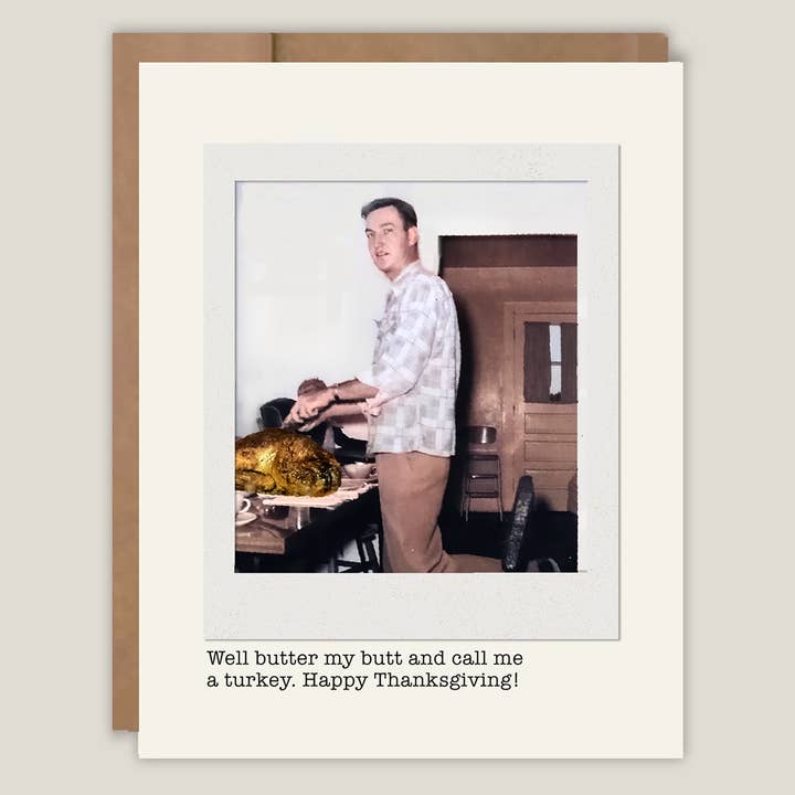 Butter My Butt Funny Card for wholesale by Heavenly Debbie