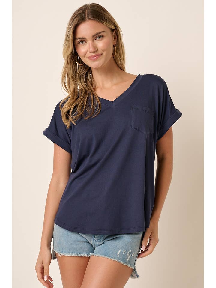 T9153 - TOP IN MAGLIA DOLMAN DTY CON SCOLLO A V E 1 TASCA per la vendita all'ingrosso da parte di mittoshop