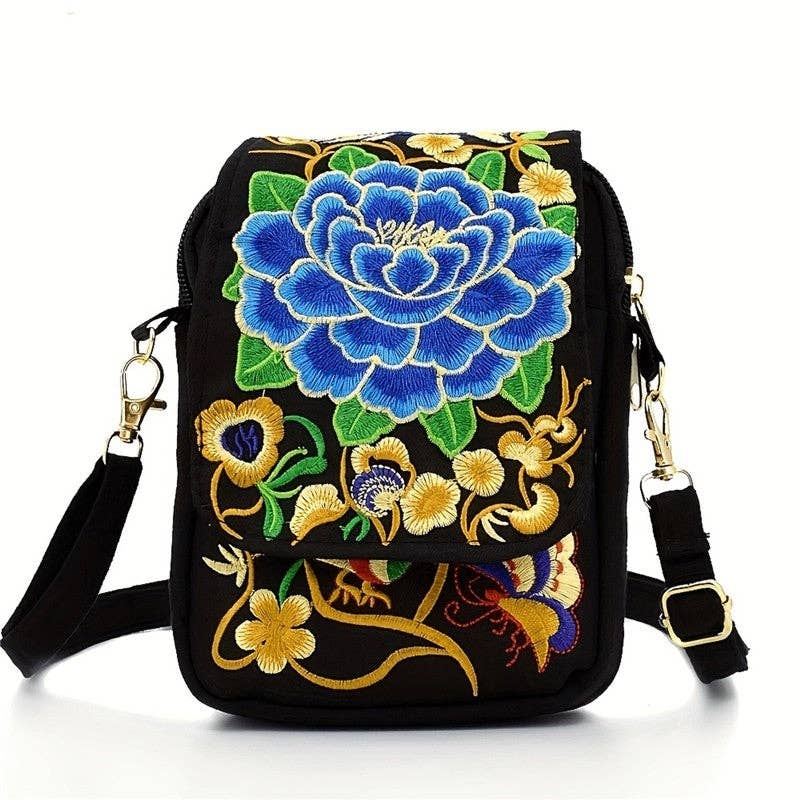 UZ Wholesale Store - Wholesale Crossbody Bag - Women's - Embroidered Mini Crossbody Coin Purse With Flip Cover4