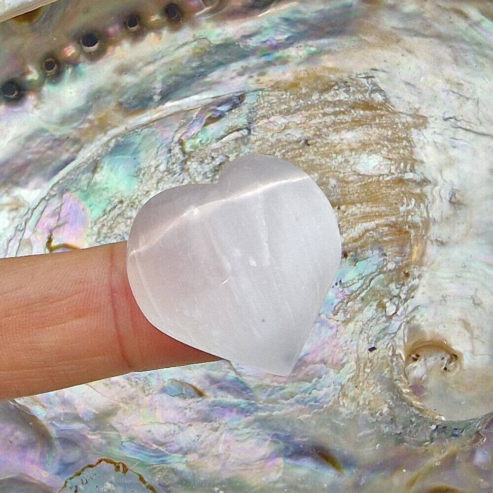 Shamans Crystal – wholesale Spiritual stone/crystal – Selenite Heart Stones, Selenite Heart Shape Stones Selenite2