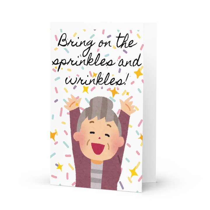 Sprinkles and Wrinkles Birthday for wholesale by Wishbrush