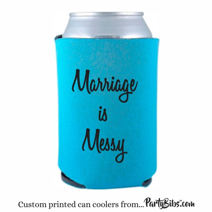 Can Coolers, Coozie, Kozie, Beverage Holder w/Custom Imprint for wholesale by Party Bibs