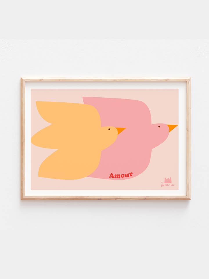 Poster - Amor pássaros (30 x 40 cm) por atacado de Ma Petite Vie